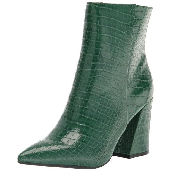 Madden Girl Womens' Cody Fashion Ankle Boots, Green Croco, 5