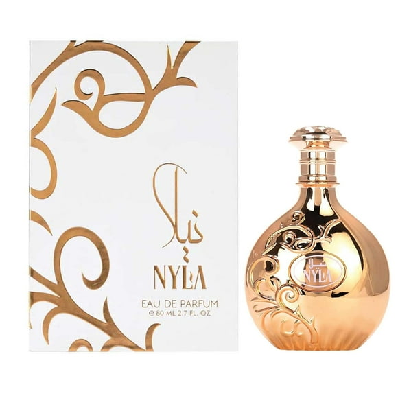Prestige Nyla Eau de body spray for Women, 2.7 fl oz, Modern Musk Floral body spray, Long Lasting, Empowering Scent, Gold Bottle (Nyla)(Glass Bottle)