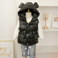 thumbnail image 2 of Toddler Boys Girls Winter Coat Bear Ears Solid Hooded Jacket Windproof Warm Outwear Girls Jackets Size 14 to 16, 2 of 4