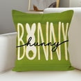 thumbnail image 5 of Nmdmisc Happy Easter Hunny Bunny Throw Pillow Covers, 18 x 18 Inch Easter Eggs Bunny Spring Cushion Case for Sofa Couch, 5 of 6