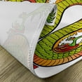 thumbnail image 5 of Ambesonne Dragon Place Mats Set of 4, Retro Folk Myth, Standard Size, Lime Green Marigold Red, 5 of 6