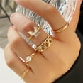 thumbnail image 1 of Silver Color Crystal Rings Set for Women, Cubic Zirconia Moon Arrow Flower Heart Finger Wedding Rings, Female Fashion Jewelry 17338, 1 of 6