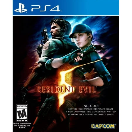 Resident Evil 5 - Standard Edition - PlayStation 4, Mercenaries mode features 8 playable characters each with different costumes and loadouts to choose from By by Capcom