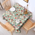 thumbnail image 2 of Pioneer Flower Floral Print Pattern Square Tablecloth, Waterproof Wipeable Spillproof Washable Table Cover for Home Kitchen Party Decor, 42"x42", 2 of 6