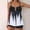 A468 White, variant on Tankini Sets for Women Plus Size Ring Detail Top with Boyshorts Two Piece Swimsuits Ombre Gradient Print Tummy Control Modest Bathing Suits