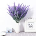 thumbnail image 4 of POINTERTECK 6pcs Artificial Flocked Lavender Bouquet Bridal Purple Flower for Wedding, 4 of 8