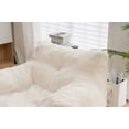 thumbnail image 6 of Bean Bag Chairs, Modern Accent Chair for Adults & Kids Ultra Soft Sofa Chair for Living Room, Bedroom, Apartment, Ivory, 6 of 7