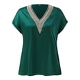 thumbnail image 1 of Aayomet Tops For Women Casual Fall Turtleneck Cute Dressy Tops for Women Casual Fall Business Tshirts Shirts Blouses,Green S, 1 of 4