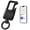 Black, variant on ExtreLife Smart Keychain, Works with Apple Find My, Heavy Duty Keychain Bottle Opener, Carabiner Car Key Chains with GPS Tracker, Key Finder, Bluetooth Tracker for Luggage, Black