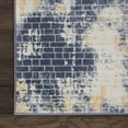 thumbnail image 4 of Nourison Urban Decor Rustic Abstract Ivory/Sky 2'2" x 7'6" Area Rug, (8' Runner), 4 of 7