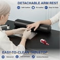 thumbnail image 5 of Ktaxon Nail Desk with Electric Dust Collector, Rattan Manicure Table for Nail Techs, Black Salon Station, 5 of 7
