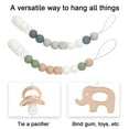 thumbnail image 4 of 2pcs Pacifier Clip for Baby Boys Girls, Pacifier Holde,Neutral Clips for Baby Gift - style:style2, 4 of 5
