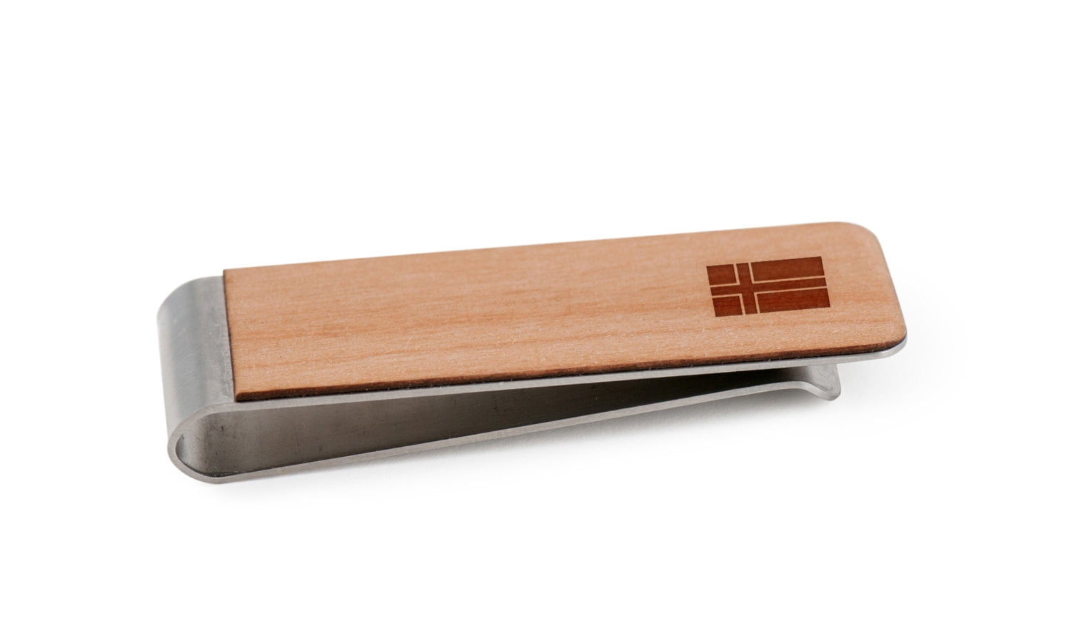 Icelandic Flag Money Clip | Wood Money Clip by BigSpool Distributors
