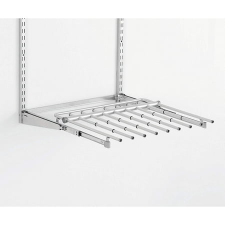 Rubbermaid Configurations Add-On Pants Rack Holds 7 Pairs of Pants, Titanium