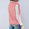 thumbnail image 6 of Tiqkatyck Womens Vest on Sale, Women's Fashion Solid Color Casual Sleeveless Winter Vest with Pocket Zipper Coat Fleece Vest Women Winter Vest for Women Pink XXL, 6 of 8