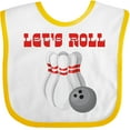 thumbnail image 3 of Inktastic Let's Roll Bowling Boys or Girls Baby Bib, 3 of 4