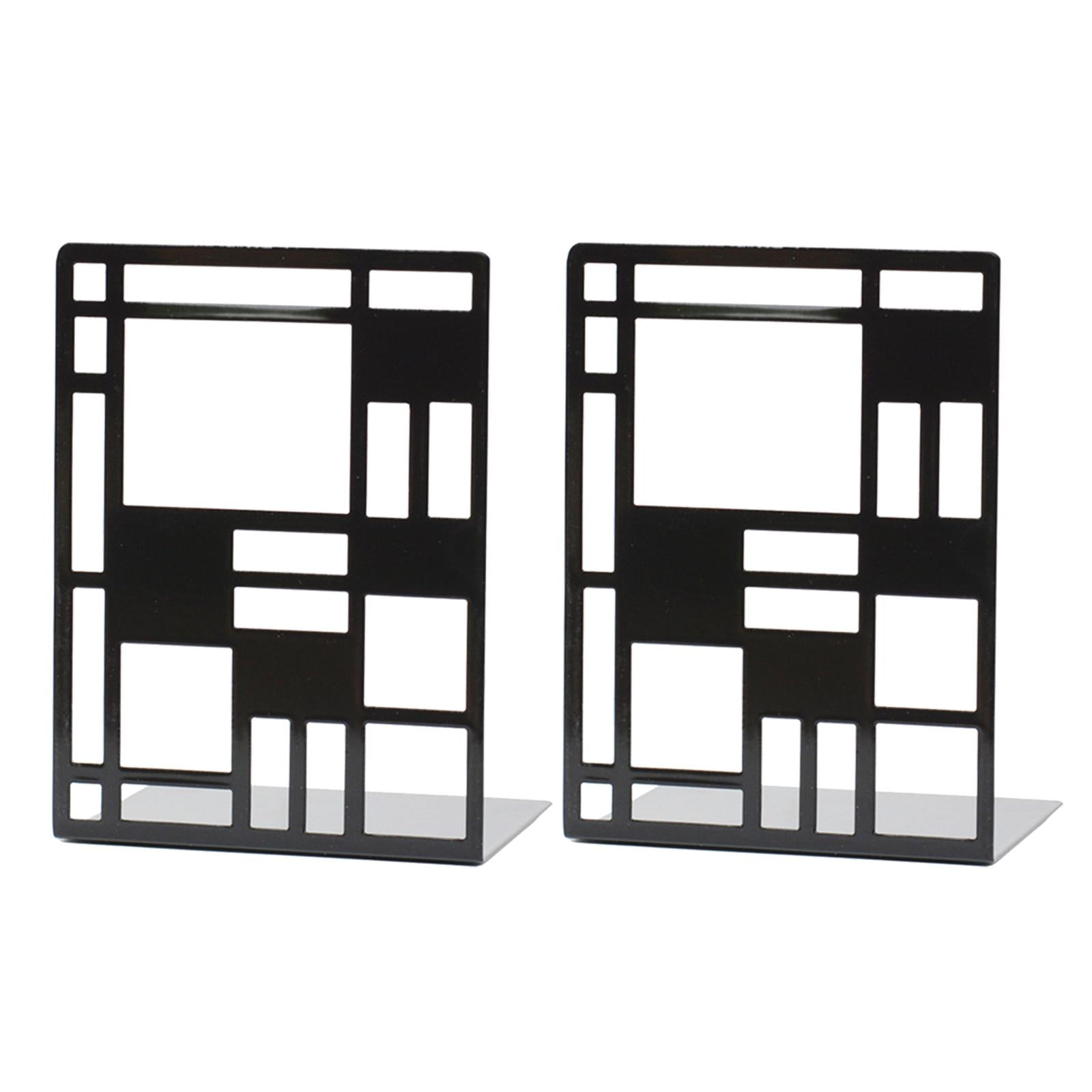 2 Pieces Bookends Book Support Book Stopper Book Holder Shelves