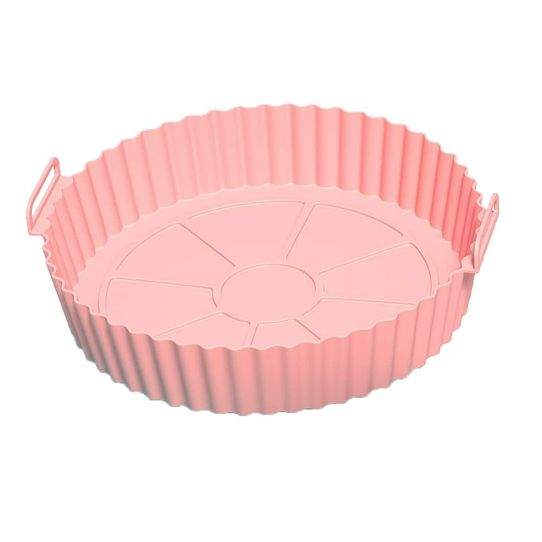 Liners for Air Fryer, Reusable Air Fryer Silicone Liners, Round Air Fryer  Basket Insert, Non Stick Airfryer Silicone Pot for 2QT 4 Quart 5 QT Air  fryer Accessory, 7.5 inch, Pink 
