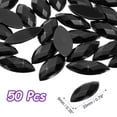 thumbnail image 2 of 50 Pcs Acrylic Horse Eye Gems, Black Rhinestones 20x9mm Flat Back Gems Flat Back Crystal Rhinestones Bulk Gems for Crafting Rhinestones for Clothes Crafting Bedazzling Nails, 2 of 7