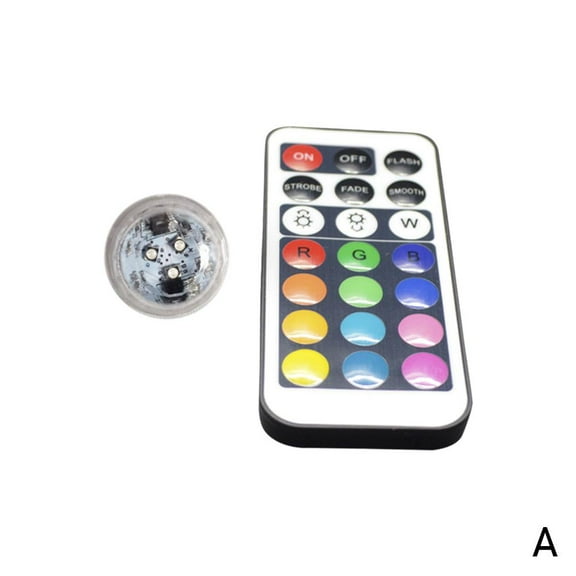 Mini Submersible Led Lights with Remote, Submersible LED Lights Waterproof Pool Lights Underwater with 16 Colors, Decorative Fish Bowl Small Lamps, for Pool, Vase Base, Spa, Aquarium