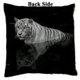 thumbnail image 2 of GCKG Animal Pillowcase, Black And White Tiger Standing in Water Reversible Mermaid Sequin Pillow Case Home Decor Cushion Cover 16x16 inches, 2 of 3