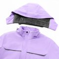 thumbnail image 4 of VBTAPA Men's Softshell Jacket with Hood Fleece Lined Windbreaker Outdoor Lightweight Waterproof Rain Jackets for Hiking Fishing Travel Daily Deals Clearance Purple XXXL, 4 of 7