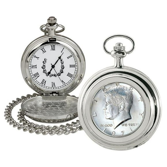 UPM Global 13154 JFK Half Dollar Coin Pocket Watch