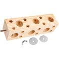 thumbnail image 1 of Parrot Chewing Toy Bird Perch Stand Toy Parrot Wood Platform Parrot Tree Stand Wood Branches Cockatiel Toys Bird Stand Perch Bird Cage Platform Bird P, 1 of 5