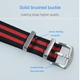 thumbnail image 1 of MZBUTIQ Watch Strap 20mm Seat Belt Black and Red Nylon Watch Bands One-Piece 4 Ring Watch Bracelet MZBUTIQ MZBUTIQ, 1 of 2