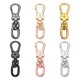 thumbnail image 1 of Uxcell 6 Pcs Clip de llavero de metal con broche de langosta giratorio, anillo de liberación rápida, ganchos de apertura doble desmontables, 1 of 6