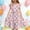 A287 Multicolor, variant on Xdegoge Kids Girls's Easter Bunny Basket Dress Midi Tiered A Line Crewneck Ruffle Sleeve Tween Summer Sundress Flowy Flattering Lightweight Holiday Theme Party Casual Wear for Teen