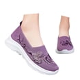 thumbnail image 3 of ibiyuan Orthopedic Dress Shoes for Women Adjustable Upper Women's Walking Shoes Mesh Knitted Non- Sole Platform Sneakers Breathable Hands-Free Mary Jane Shoes Foam Shoes, 3 of 8