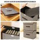 thumbnail image 3 of 6PCS Cajas De Almacenamiento Con Tapa Y Asa - Bolsa Almacenamiento Ropa Gran Organizador De Ropa Plegables De Tela No Tejida Cajones Organizadoras Para Closet Con Tapas Para Hogar Oficina Dormitorio, 3 of 7