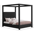 thumbnail image 3 of Meridian Furniture Eden Contemporary Boucle Fabric King Bed in Black, 3 of 7
