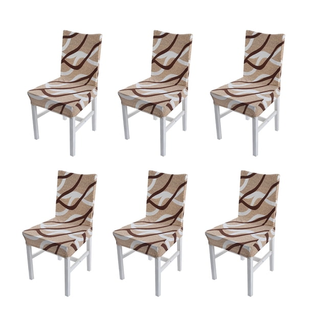 Cubierta de Silla de elasticidad de 6 piezas de 6 piezas.