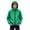 Green, variant on BXJX Boys Rain Jackets Size 8, Water Resistant Windproof Full Zip Hooded Windbreaker with Pockets Khaki