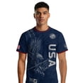 thumbnail image 4 of 2026 New Men's USA Soccer Jersey T-Shirt, United States Jersey Soccer 2026 Country Team Crew Neck Short Sleeve Fan International Football Shirt Retro Streetwear Top for Adult(White, 3XL), 4 of 4
