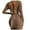 Brown, variant on LLYwey s formal Evening Dresses for Women Fashion Casual Color Dew Back Long Sleeve Dress New Ball Gown Dresses Brown Xxl