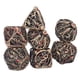 thumbnail image 1 of Dados de metal, 7 piezas, dados poliédricos con patrón de mancha de sangre de calavera, dados con patrón de calavera, tecnología de vanguardia, 1 of 14