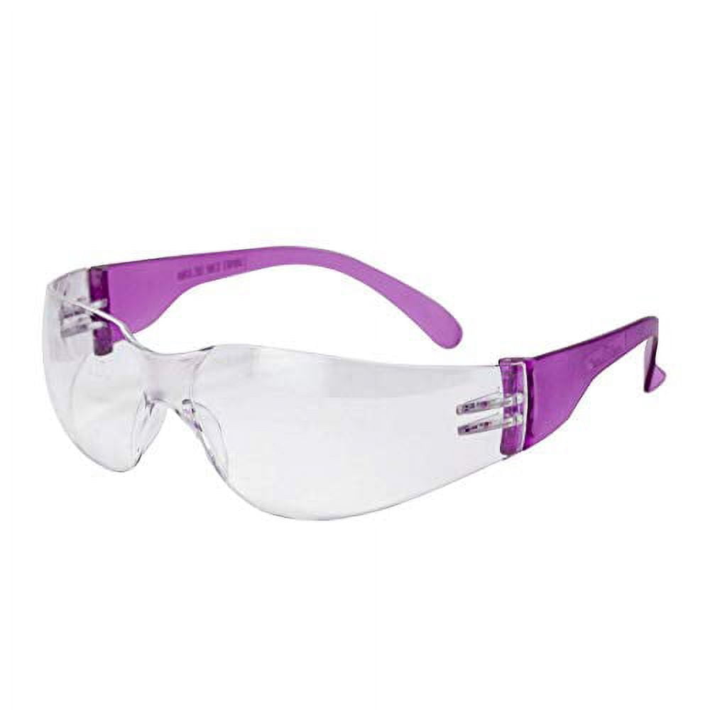Safe Handler Hyline Safety Clear Lens Color Temple Glasses, Anti-Scratch (12 Pack)