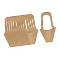 thumbnail image 2 of Bolsas de regalo de flores de papel kraft minimalistas con asa, cesta de embalaje portátil para 10 piezas, 2 of 9