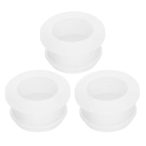 3 Pack Rubber Grommets 20mm Drill Hole, 16mm ID Hole Top Hat Grommet Clear Silicone Rubber Hole Plug Gasket for Wiring, Automotive