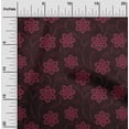 thumbnail image 2 of oneOone Rayon Red Fabric Floral Quilting Supplies Print Sewing Fabric By The Yard 56 Inch Wide, 2 of 5