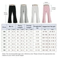 thumbnail image 2 of HAWEE Girls Flare Leggings 2-14 Years High-Waisted Bell Bottom Yoga Pants, Soft Cotton Dance Tights, 4 Pack Toddler to Teen Flared Pants, 2 of 8