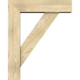 thumbnail image 3 of Ekena Millwork 8"W x 32"D x 40"H Traditional Block Rough Sawn Bracket w/ Offset Brace, Douglas Fir, 3 of 25