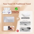 thumbnail image 3 of Toallas faciales desechables de algodón, 600 unidades, biodegradables, 3 of 8