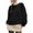 Black, variant on breaise Women Sweatshirt Casual Long Sleeve Cropped Shirt Oversize Crewneck Solid Pullover Tee Spring Holiday T-Shirt Blue,S