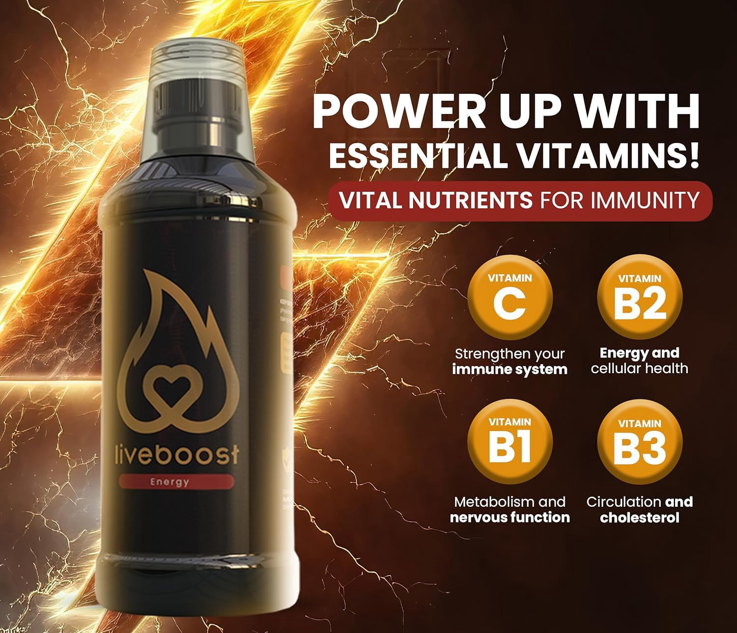 LIVE-BOOST -  ENERGY DRINK - 480ml - with Maca - Boost your energy and power up your day with LIVE-BOOST, a natural ally designed to maintain your vitality