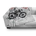 thumbnail image 3 of Motorcycle Soft Flannel Fleece Throw Blanket, Composition with of the Road Free High Speed, Cozy Plush for Indoor and Outdoor Use, 50" x 70", Slate Blue Vermilion, by Ambesonne, 3 of 6