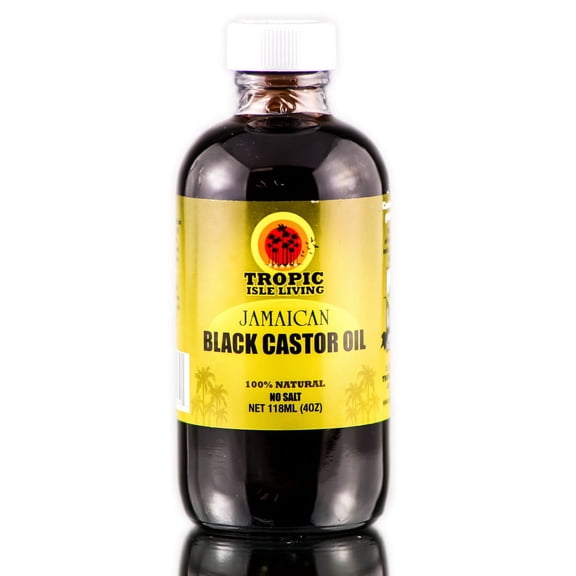 Tropic Isle Living Jamaican Black Castor Oil - 4 oz - Pack of 1 with Sleek Comb